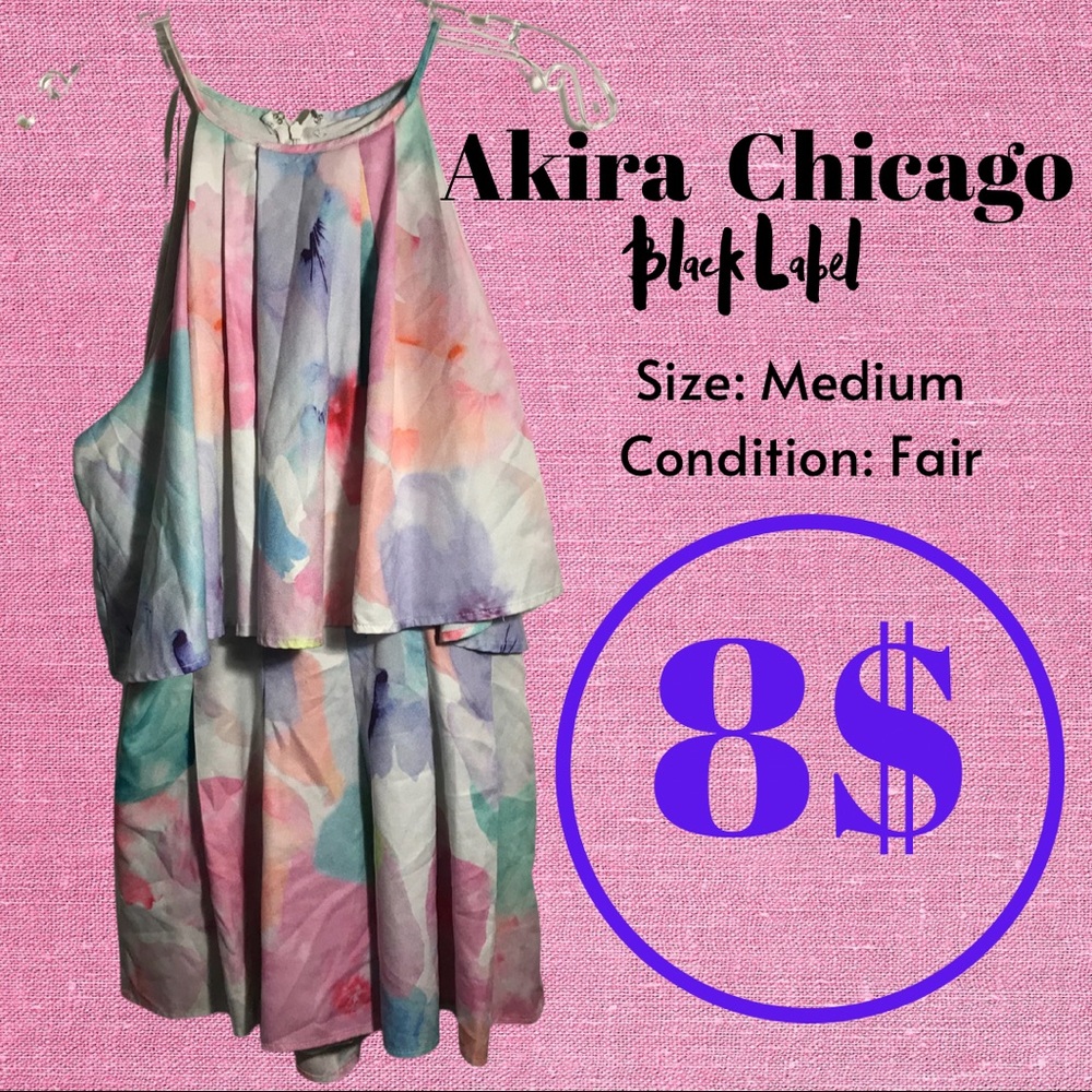 Akira Chicago Black Label Floral Jumpsuit, Sleeveless